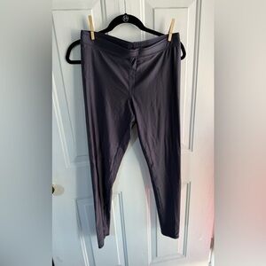 GARAGE 🩶Size L 🩶 Gray Nylon Spandex Leggings Everyday Stretch Fit